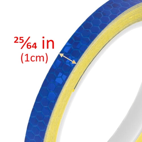 Reflective Safety Tape Self Adhesive pinstripe Sticker Strip Decal 26FT Roll 1CM Reflective Safety Tape Self Adhesive pinstripe Sticker Strip Decal 26FT Roll 1CM